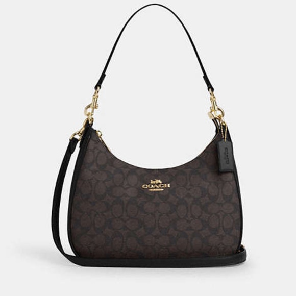 Teri Hobo Bag In Signature Canvas - Picture 1 of 3